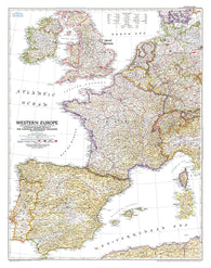 Buy map 1950 Western Europe Map