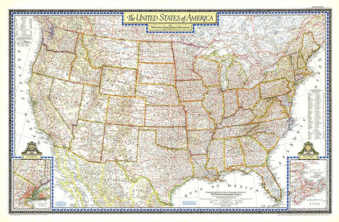 Buy map 1951 United States of America Map