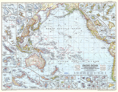 Buy map 1952 Pacific Ocean Map
