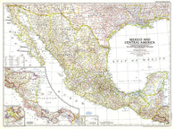 Buy map 1953 Mexico and Central America Map