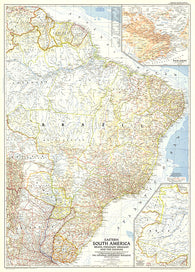 Buy map 1955 Eastern South America Map