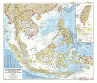 Buy map 1955 Southeast Asia Map