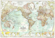 Buy map 1957 World Map