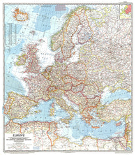 Buy map 1957 Europe Map
