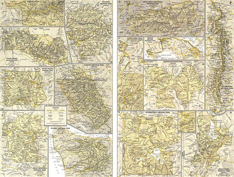 Buy map 1958 National Parks Inset Maps