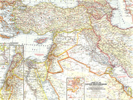 Buy map 1959 Lands of the Eastern Mediterranean Map