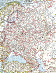 Buy map 1959 Western Soviet Union Map