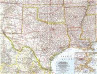 Buy map 1961 South Central United States Map
