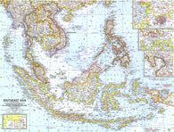 Buy map 1961 Southeast Asia Map