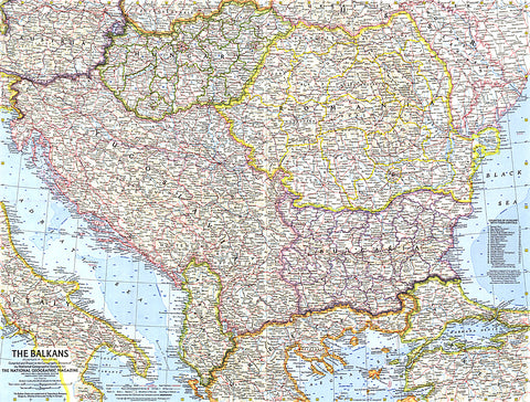 Buy map 1962 The Balkans Map