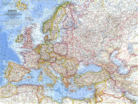 Buy map 1962 Europe Map