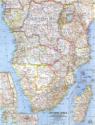 Buy map 1962 Southern Africa Map