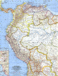 Buy map 1964 Northwestern South America Map