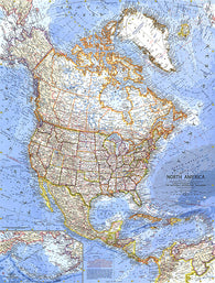 Buy map 1964 North America Map