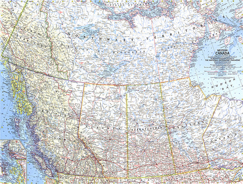 Buy map 1966 Western Canada Map