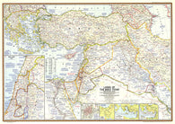 Buy map 1967 Lands of the Bible Today Map