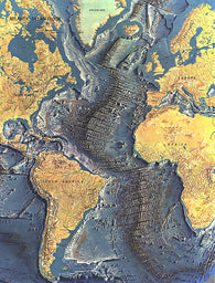 Buy map 1968 Atlantic Ocean Floor Map