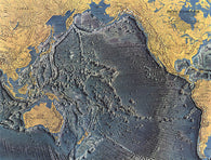 Buy map 1969 Pacific Ocean Floor Map