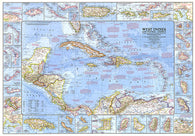 Buy map 1970 West Indies and Central America Map