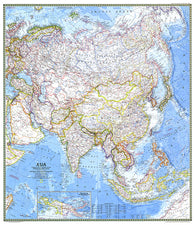 Buy map 1971 Asia Map