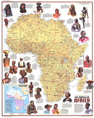 Buy map 1971 Peoples of Africa Map