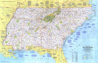 Buy map 1975 Close-up USA, the Southeast