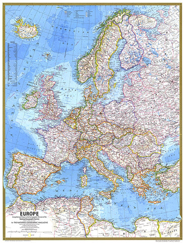 Buy map 1977 Europe Map