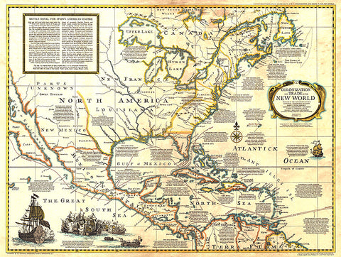 Buy map 1977 Colonization and Trade in New World