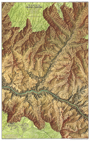 Buy map 1978 Heart of the Grand Canyon Map