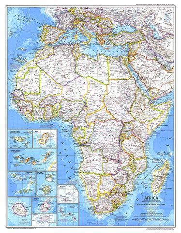 Buy map 1980 Africa Map