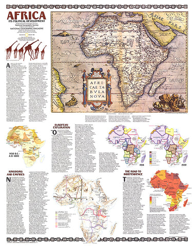 Buy map 1980 Africa, Its Political Development Map