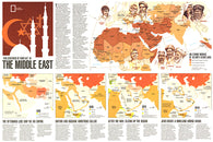 Buy map 1980 Two Centuries of Conflict in the Middle East Map