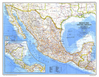 Buy map 1980 Mexico and Central America Map