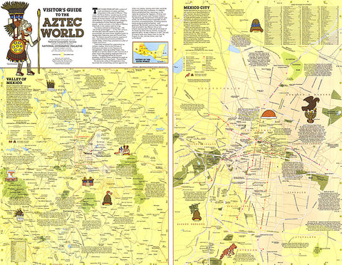 Buy map 1980 Visitors Guide to the Aztec World Map