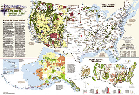 Buy map 1982 United States Federal Lands Map