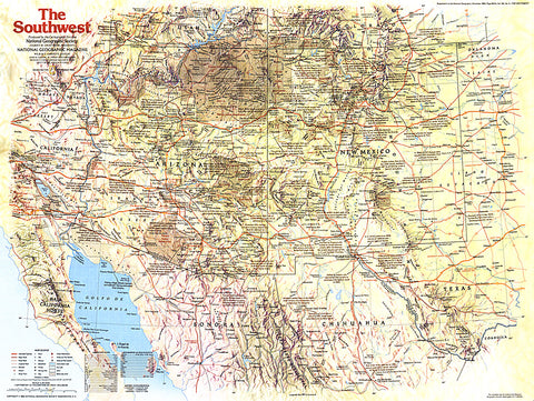 Buy map 1982 Southwest Map Side 1