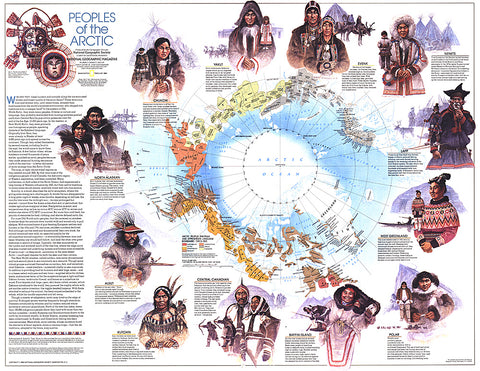 Buy map 1983 Peoples of the Arctic Map