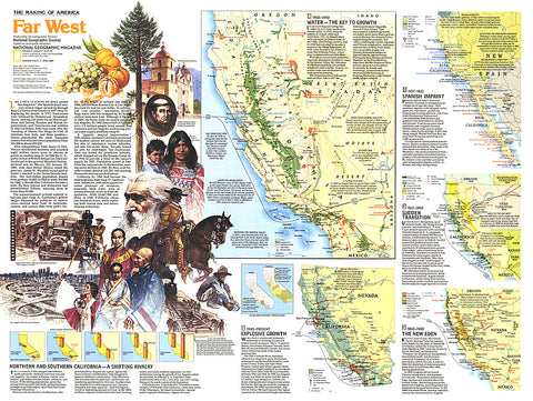 Buy map 1984 Making of America, Far West Theme