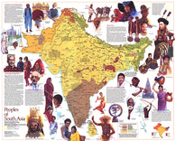 Buy map 1984 Peoples of South Asia Map