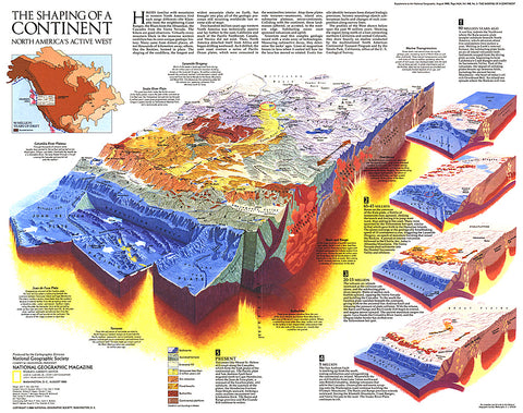 Buy map 1985 The Shaping of a Continent