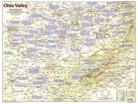Buy map 1985 Ohio Valley Map