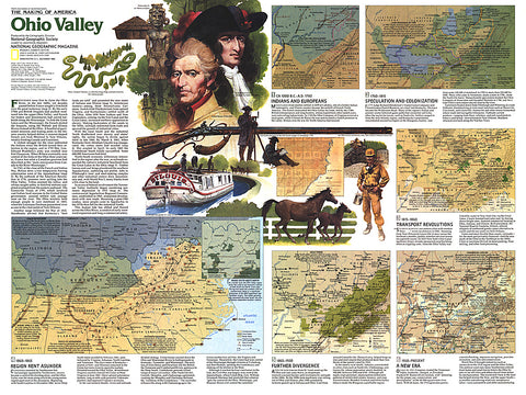 Buy map 1985 The Making of America, Ohio Valley Theme