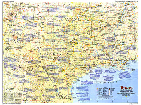 Buy map 1986 Texas Map
