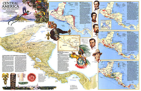 Buy map 1986 Central America Map