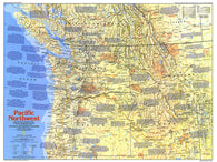 Buy map 1986 Pacific Northwest Map Side 1
