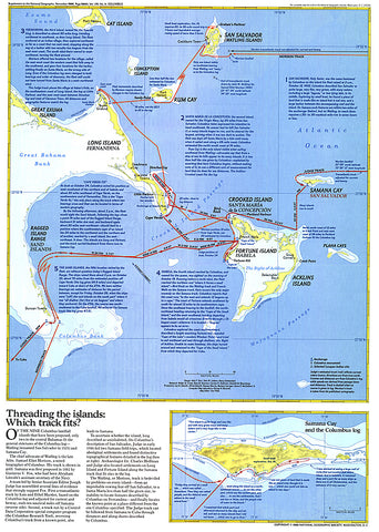 Buy map 1986 Threading the Islands Map