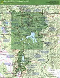Buy map 1989 Yellowstone and Grand Teton Map Side 1