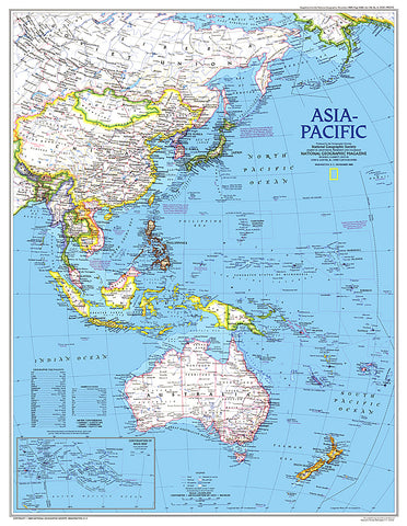 Buy map 1989 Asia-Pacific Map