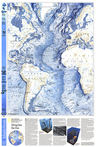Buy map 1990 World Ocean Floors, Atlantic Ocean Map