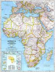 Buy map 1990 Africa Map